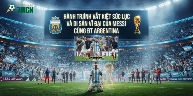 Hành trình vắt kiệt sức lực và di sản vĩ đại của Messi cùng ĐT Argentina