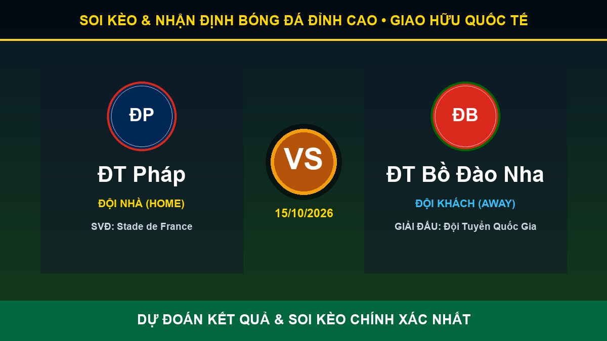 nhận định phân tích trận ĐT Pháp và ĐT Bồ Đào Nha - Banner đối đầu ĐT Pháp vs ĐT Bồ Đào Nha